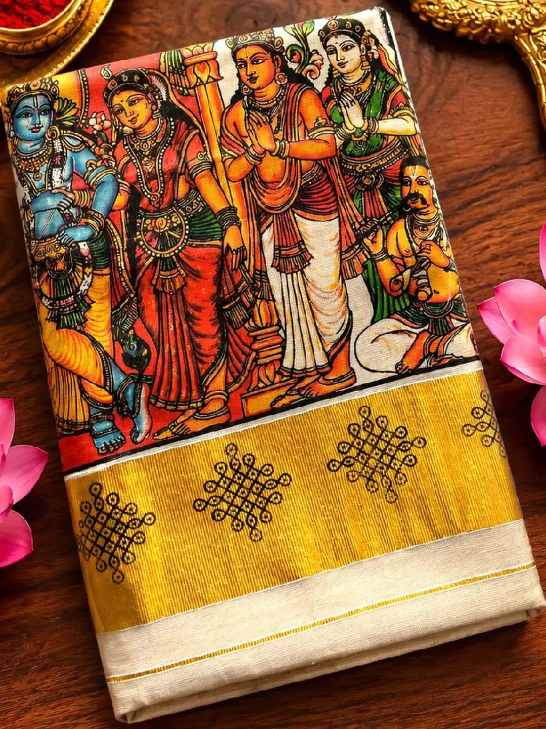 ONAM SPECIAL MURAL PRINT SARIS