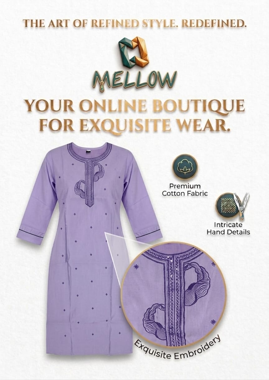 Premium Cotton Kurta - Light Blue