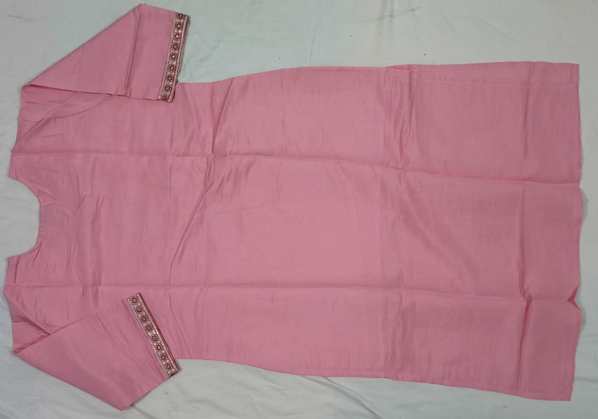 Premium Cotton Kurta - Pink