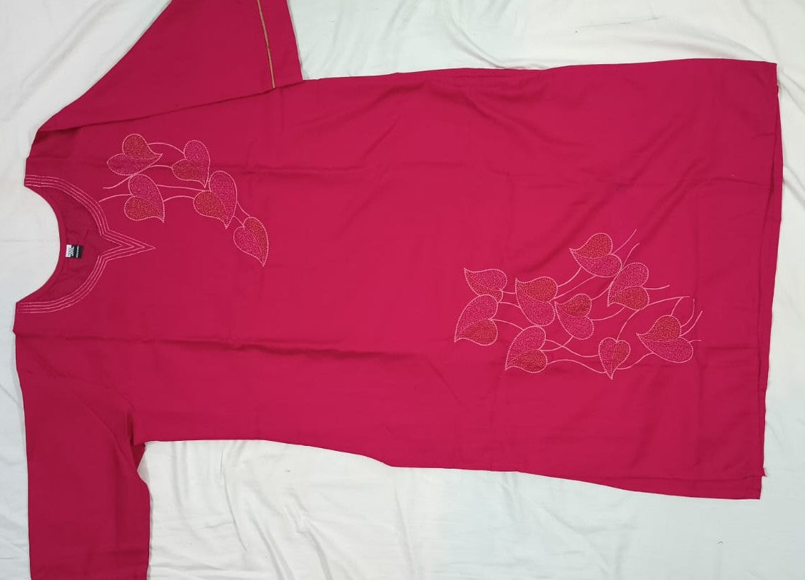 Premium Cotton Kurta -RED