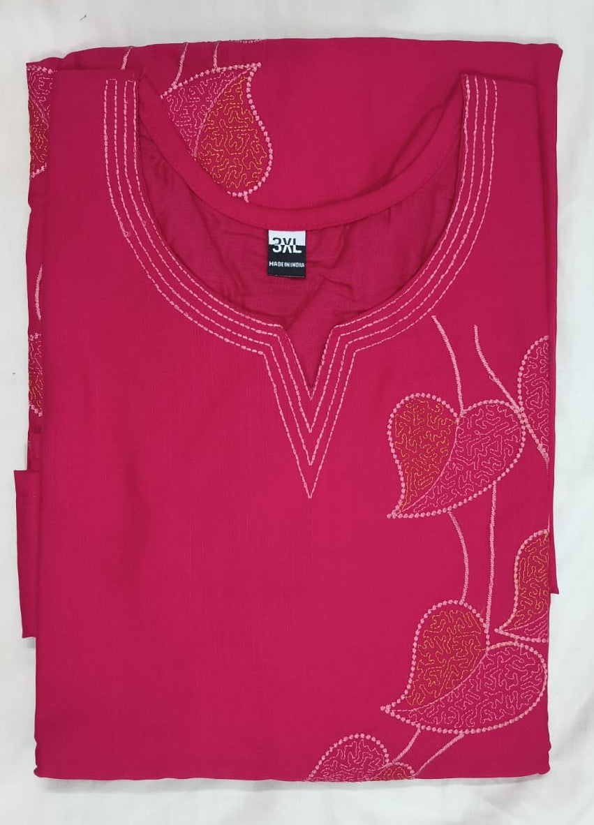 Premium Cotton Kurta -RED