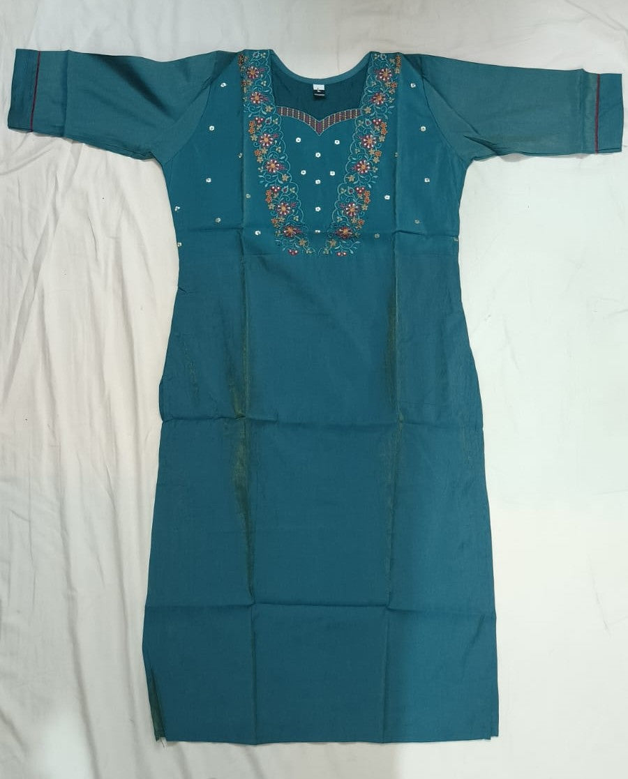 Premium Cotton Kurta - Green