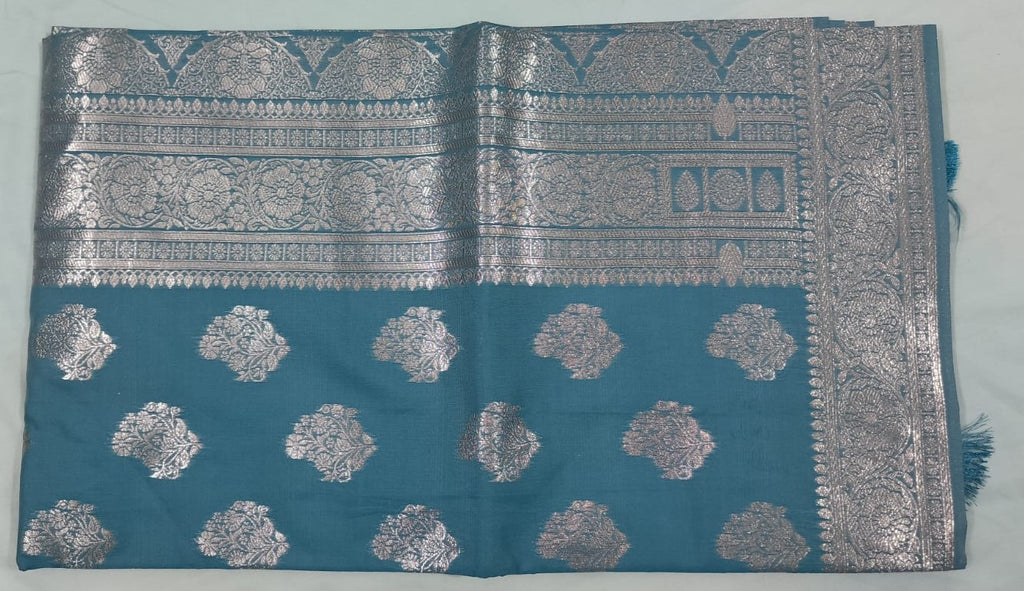 Banaras Silk Saree - Light geen