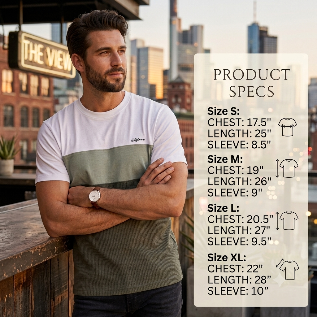 Mens TEE - Tri-Panel Tee